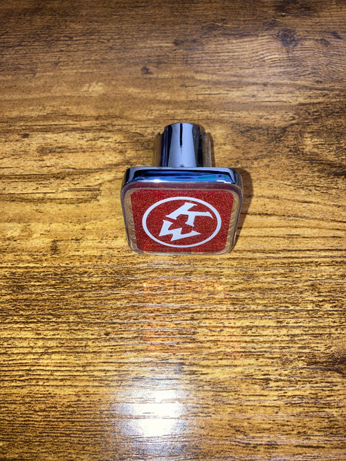 Old Logo Square Knob Metallic Red Fits Kenworth