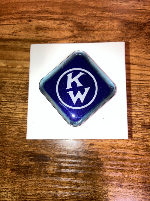 Old Logo Square Blue Fits Kenworth Tractor & Trailer Air Valve Knobs