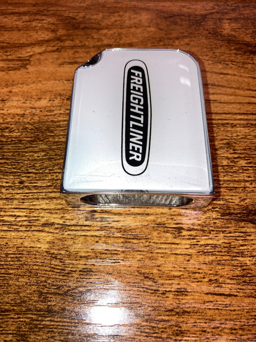 Rectangular Big Key Cover Fits Freightliner Logo White
