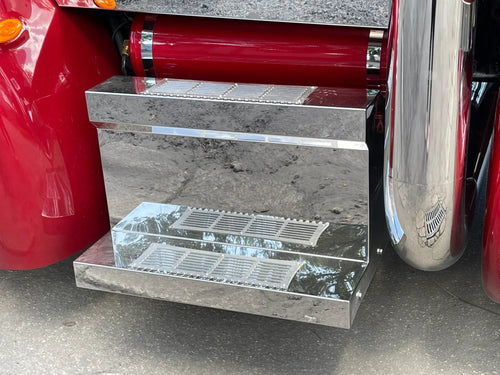 Cover For Battery Box With Steps Fits Peterbilt With Elevated Steps (EACH)