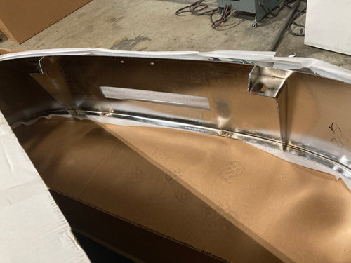 18” Chrome Bumper (Peterbilt 335 2006-2011) W/ Set Forward Axle, Step & Tow Holes