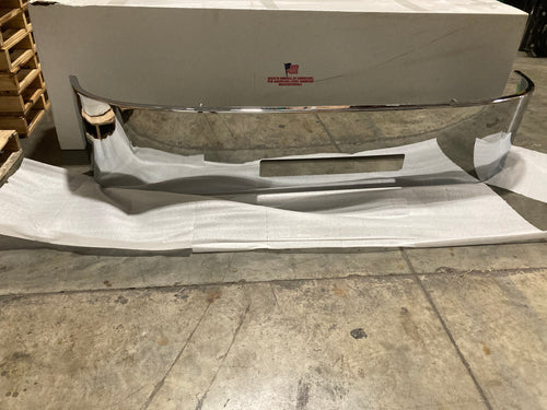 18” Chrome Bumper (Peterbilt 335 2006-2011) W/ Set Forward Axle, Step & Tow Holes