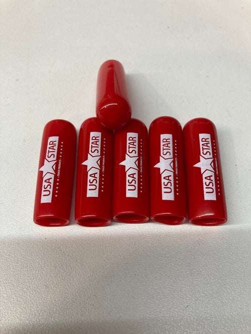 USASTAR CB Radio Antenna Replacement Red Tip Caps ( Qty 6 )