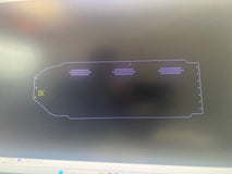 13" Visor Fits Freightliner Classic  Day cab, FLD120 DAy cab, FLD112 With 6 Light Hole