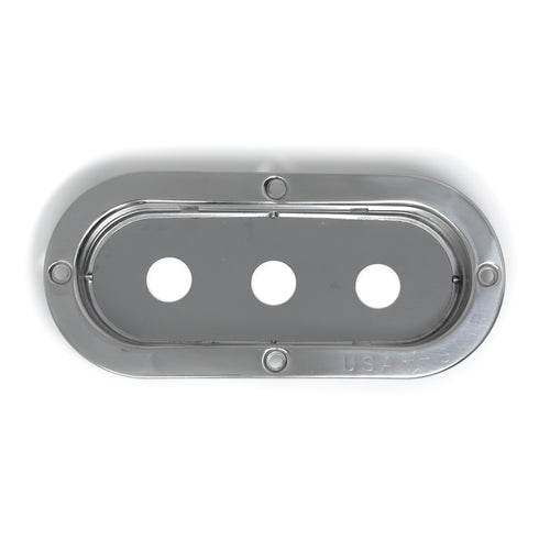 6" Oval Stainless Steel Light Bezel