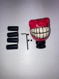 Wicked Skull Head Gear Shift Knob Lever Shifter Red