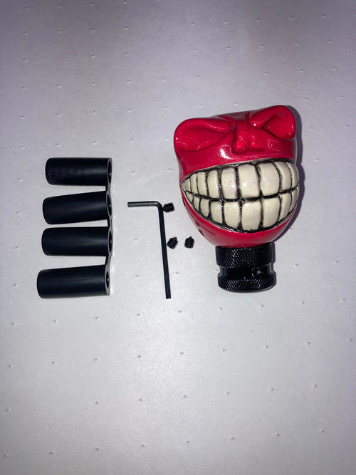 Skull Shift Knob Red