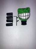 Wicked Skull Head Gear Shift Knob Lever Shifter Green
