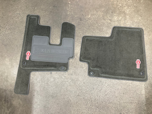 Kenworth Carpeted Floor Mat Set, (Two Piece )