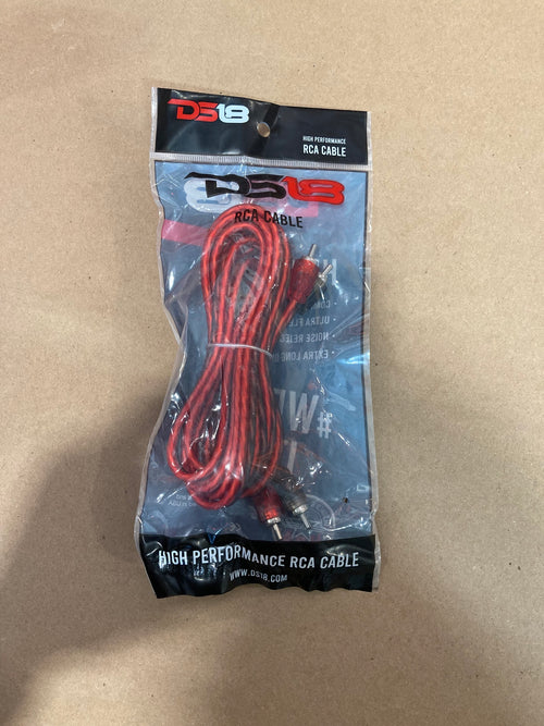 DS18 12 ft Ultra Flex 100% OFC RCA Cable Wire – Each