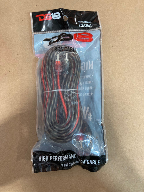 DS18 20 ft Ultra Flex 100% OFC RCA Cable Wire – Each