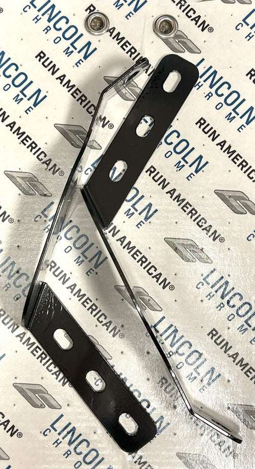 Lincoln Chrome 16'-20" Bumper Support Brackets Fits 389 & 589 Sold in Pairs