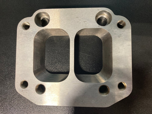 Turbo Cummins Adapter Flange, Detroit to Cummins Engine HE561 To T6
