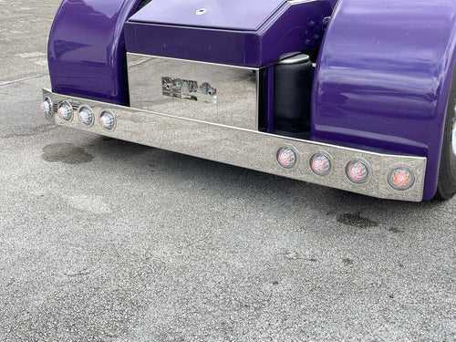 Reverse T-Bumper Stainless Steel 11G Heavy Duty With 8 Light Hole 4" And Airline Box 2/2 ( no Light )