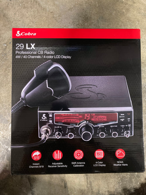 Cobra 29LX, 40 Channel, CB Radio with NOAA Weather and 4 color LCD Display (Discontinued)