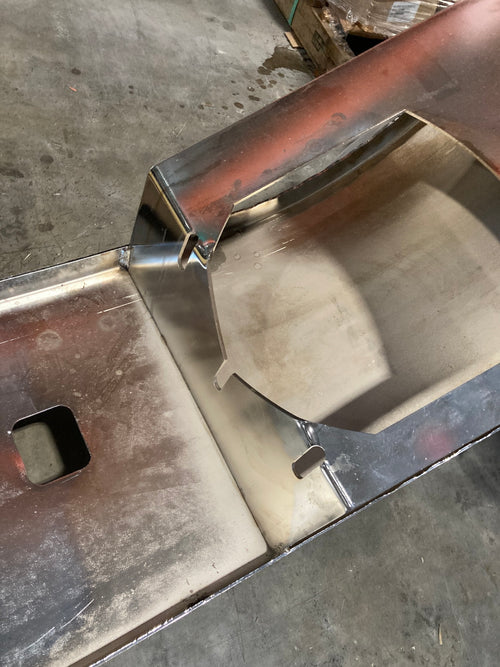 16” Chrome Bumper (Peterbilt 384 2008+) W/ Step & Tow Holes