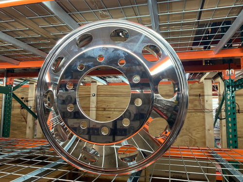 Aluminum Wheel / Rim 24.5" X 8.25" 10 Holes, Mirror Polish Finish On Both Sides (All Positions)