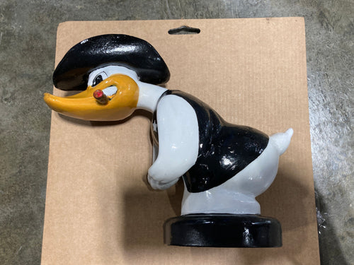 Cowboy Duck Black And White Ornament