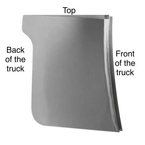 Pair of Stainless Steel Cab Extension Cowls for 3" Cab Panel, Fits Peterbilt 389 - Ready for Painting