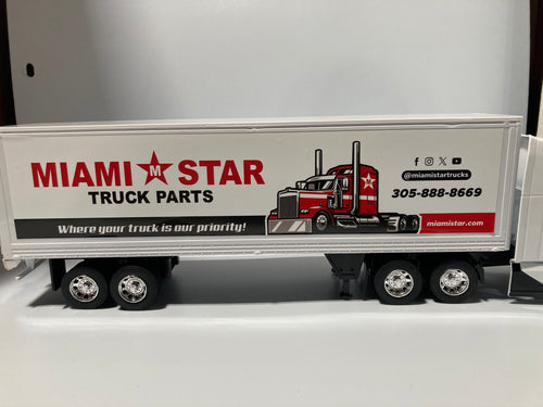 Toy Truck, Kenworth T680 White Long Hauler, 1:32 Scale