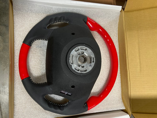 Steering Wheel Sport Luxury RED VIPER fits And Leather Freightliner Cascadia / Century / Columbia 2008-2017