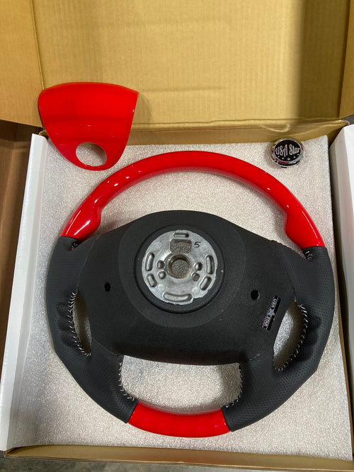 Steering Wheel Sport Luxury RED VIPER fits And Leather Freightliner Cascadia / Century / Columbia 2008-2017