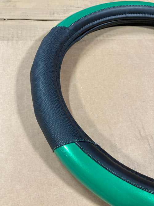 18” Steering Wheel Cover Plain Green