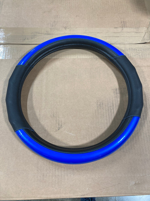18” Steering Wheel Cover Plain Blue