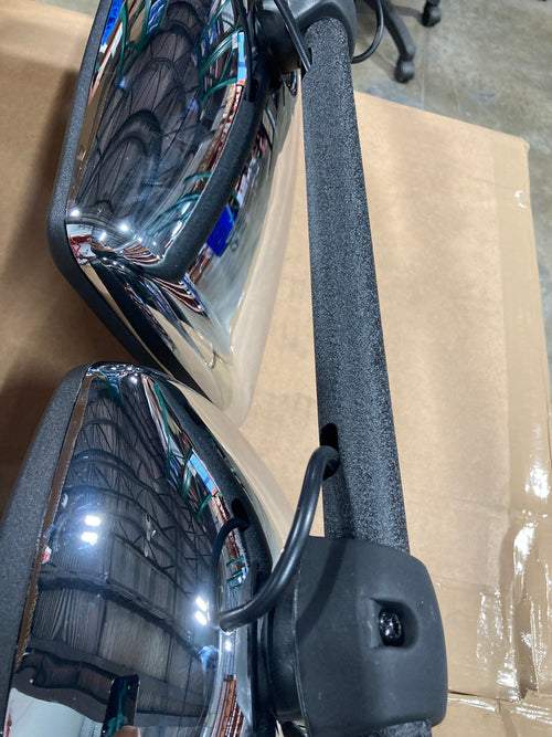 Complete Mirror Assembly with Chrome Arm Motorized Fits International Durastar 4200, 4300, 4400 Trucks