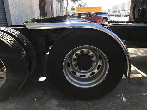 72" Half Tandem Fender Overall 31" 304 S.Steel 14GA Perfect Mirror Finish (Pair) Hogebuilt