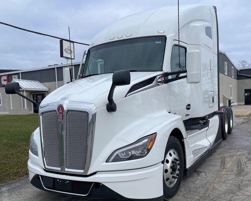 Grille Fits kenworth T680 Next Gen Models (2022+) Chrome Plastic With Bug Screen