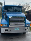 Grille Fits International 9400 Louvered W/ Name, Does not have -V-, NOT an Eagle type S.Steel