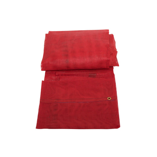 7' X 18' dump tarp mesh material With Spline Color Red
