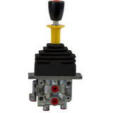 Single Lever Air Control Valve - 4-way Hoist with Feather Down, PTO Output Function with Automatic Kickout on Lower, Spring Center