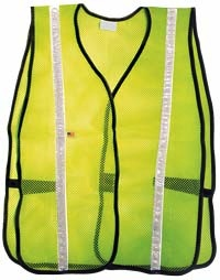 Lime Knit Vest W/1 White Stripe