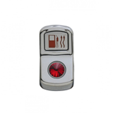 Fuel Heat Rocker Switch Cover - Red Diamond