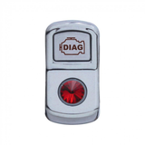 "Diagnostic" Rocker Switch Cover With Red Crystal