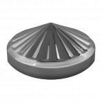 8-1/4 I.D Pin Wheel Cr. Rear Hub Cap