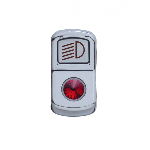 Headlight Rocker Switch Cover Red Diamond