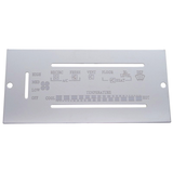 1987-1995 fits Peterbilt Stainless A/C Control Plate