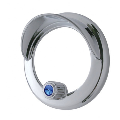 Clock Bezel With Visor For Freightliner Century/Coronado/Columbia - Blue Crysta