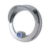 Clock Bezel With Visor For Freightliner Century/Coronado/Columbia - Blue Crysta