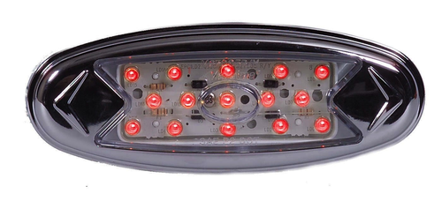Oval Red Clear Clearance Marker Maxxima