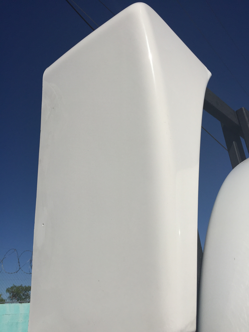 White Cowl Hood Extension Fender fits Freightliner Century and Columbia 01-09