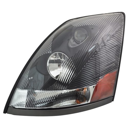 Headlight fits Volvo VN/VNL 2003+ with Black Reflector