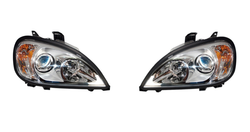 Headlight Freightliner Columbia Chrome Projector (Pair) Diver Side/Passenger Side