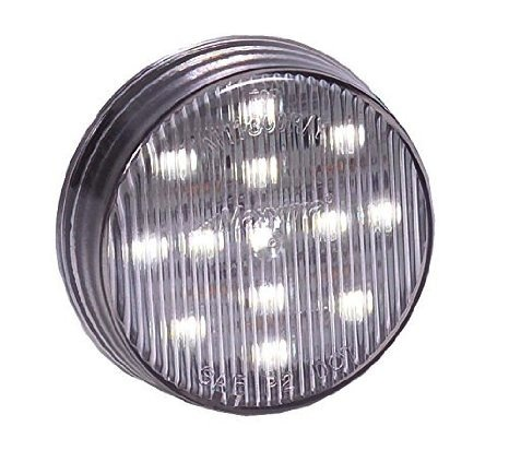 2.5 Round Cargo Light White Led Clear Lens W/ Clc Circut