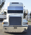 22” Visor Close to Windshield 10 Hidden Lights Hole Standard Straight Fits Freightliner Classic, FLD