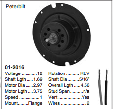 BLOWER MOTOR/fits Peterbilt/IHC