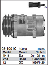 MEI Sanden Compressor - Genuine OEM Grade fits Peterbilt and Kenworth